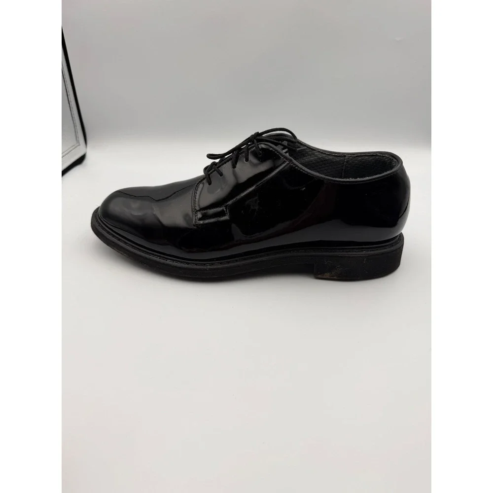 Bates High Gloss Oxford Mens 9.5 D Black Patent Dress Shoes 00942
